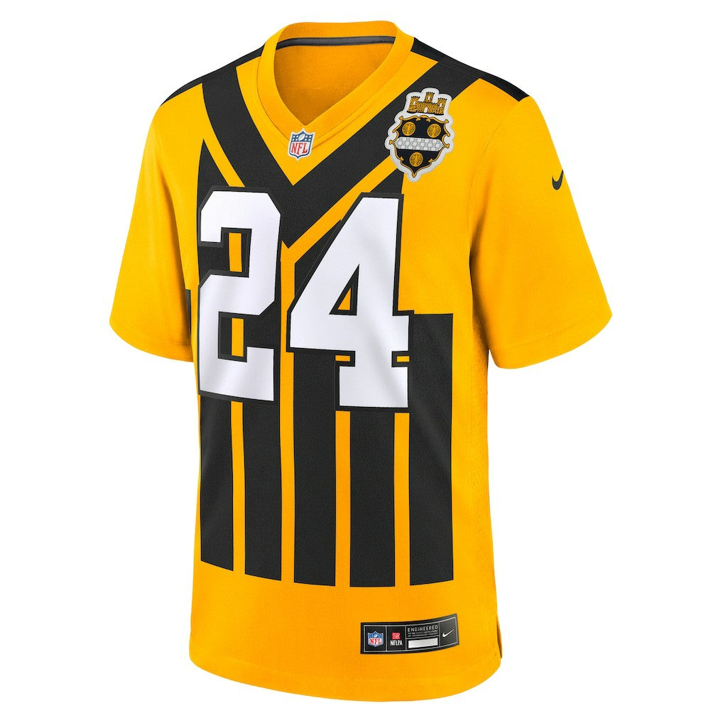 Joey Porter Jr. Pittsburgh Steelers Alternate 1933 Throwback Game Jersey - Gold cheap