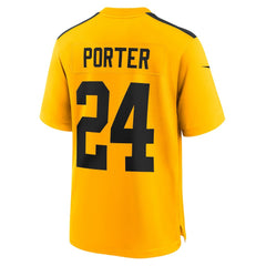 Joey Porter Jr. Pittsburgh Steelers Alternate 1933 Throwback Game Jersey - Gold cheap