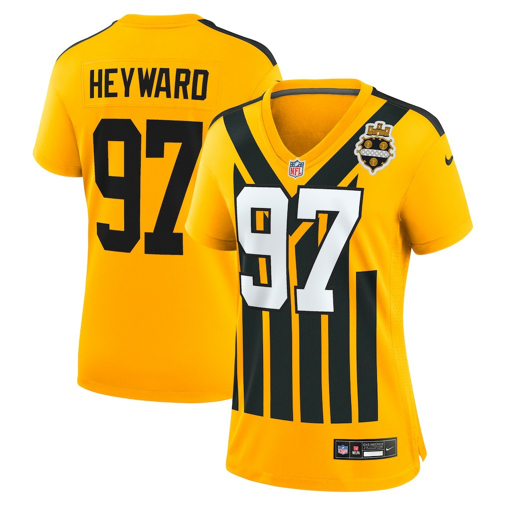Cameron Heyward Pittsburgh Steelers Women's Alternate 1933 Throwback Game Jersey - Gold cheap