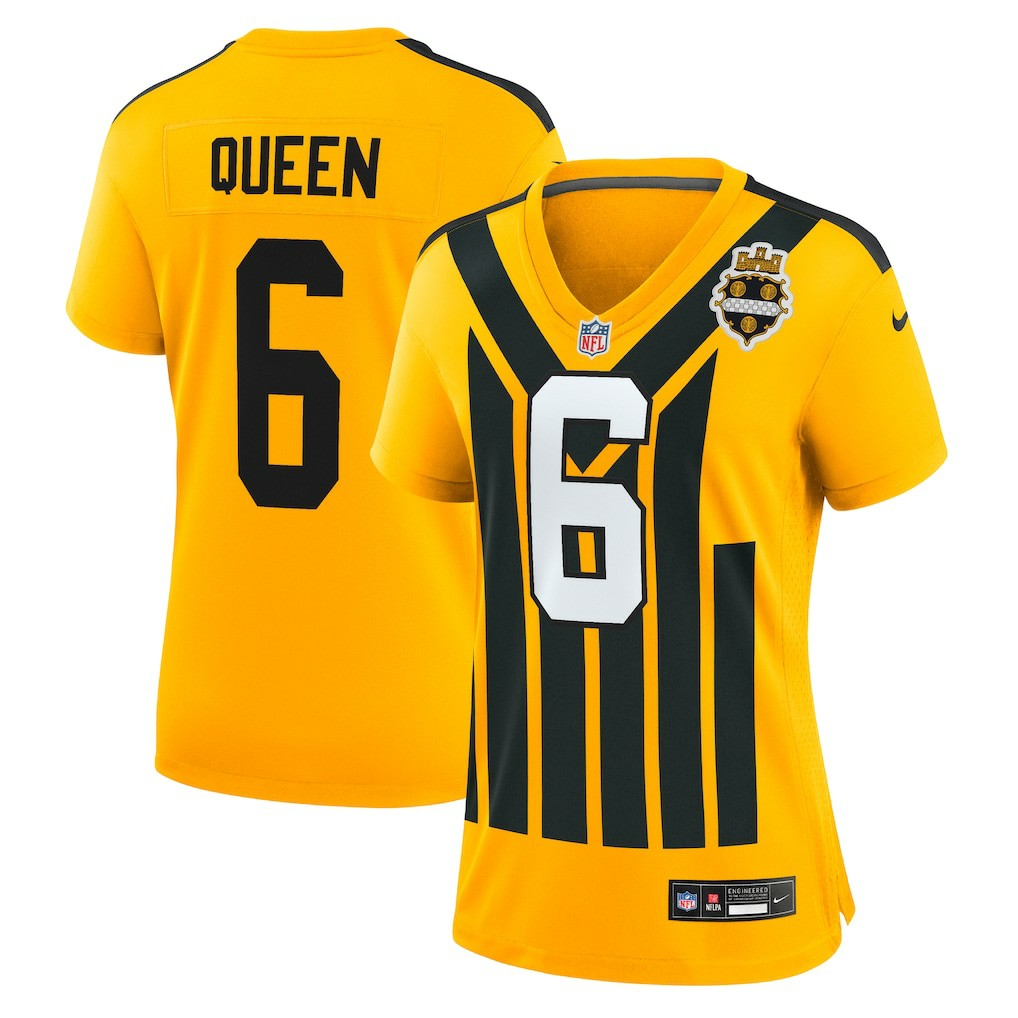 Patrick Queen Pittsburgh Steelers Women's Alternate 1933 Throwback Game Jersey - Gold on sale