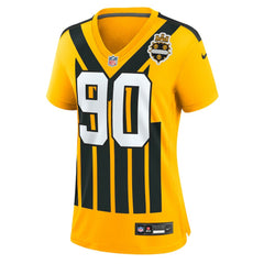 T.J. Watt Pittsburgh Steelers Women's Alternate 1933 Throwback Game Jersey - Gold sale