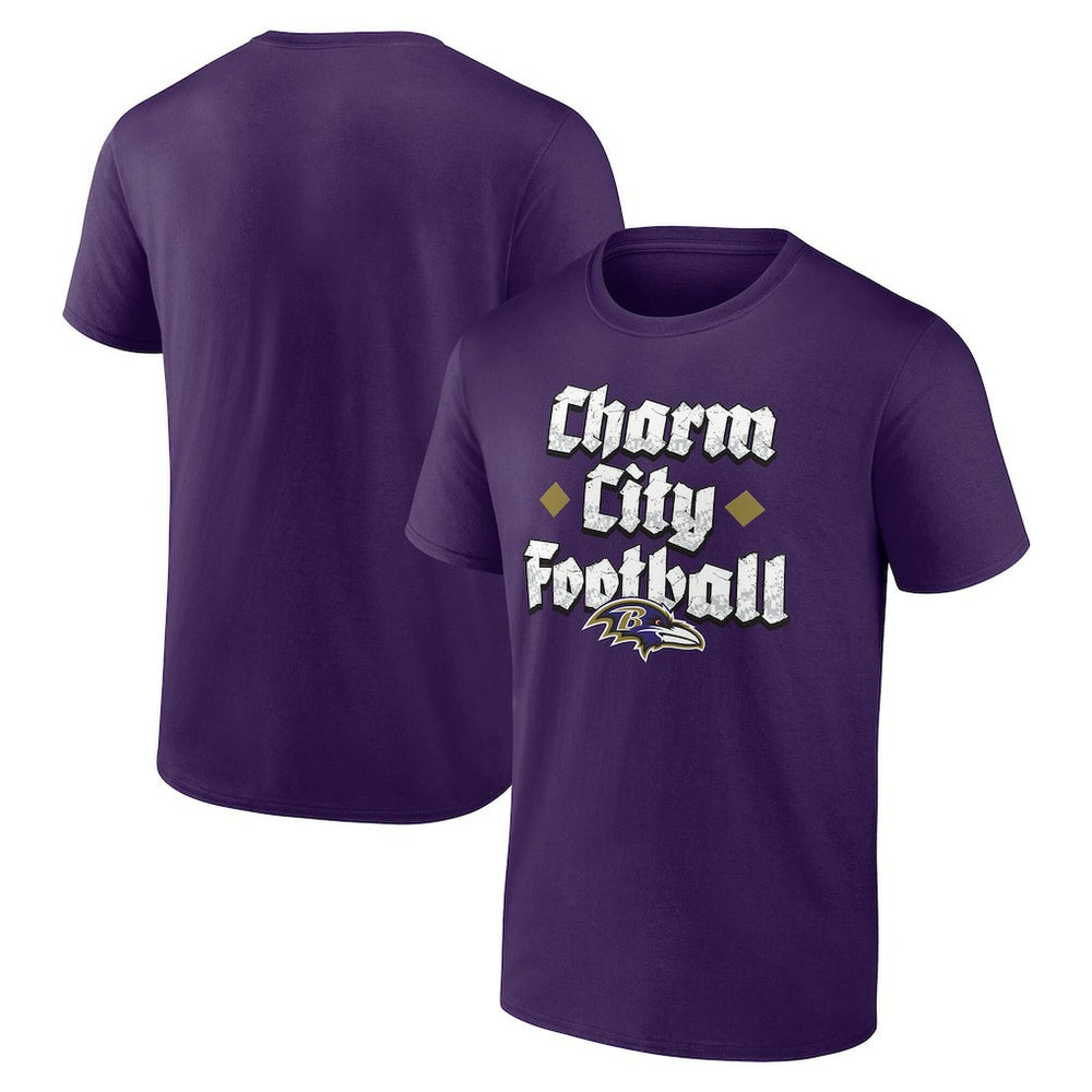 Baltimore Ravens Charm City Football T-Shirt - Purple cheap