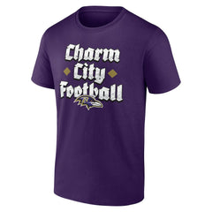 Baltimore Ravens Charm City Football T-Shirt - Purple cheap
