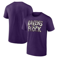Baltimore Ravens Ravens Flock T-Shirt - Purple discount