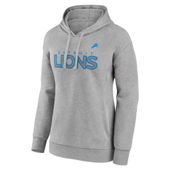Detroit Lions Women's Check List Pullover Hoodie - Gray discount