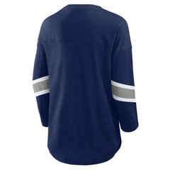 Dallas Cowboys Women's Redzone Bling 3/4-Sleeve T-Shirt - Navy sale