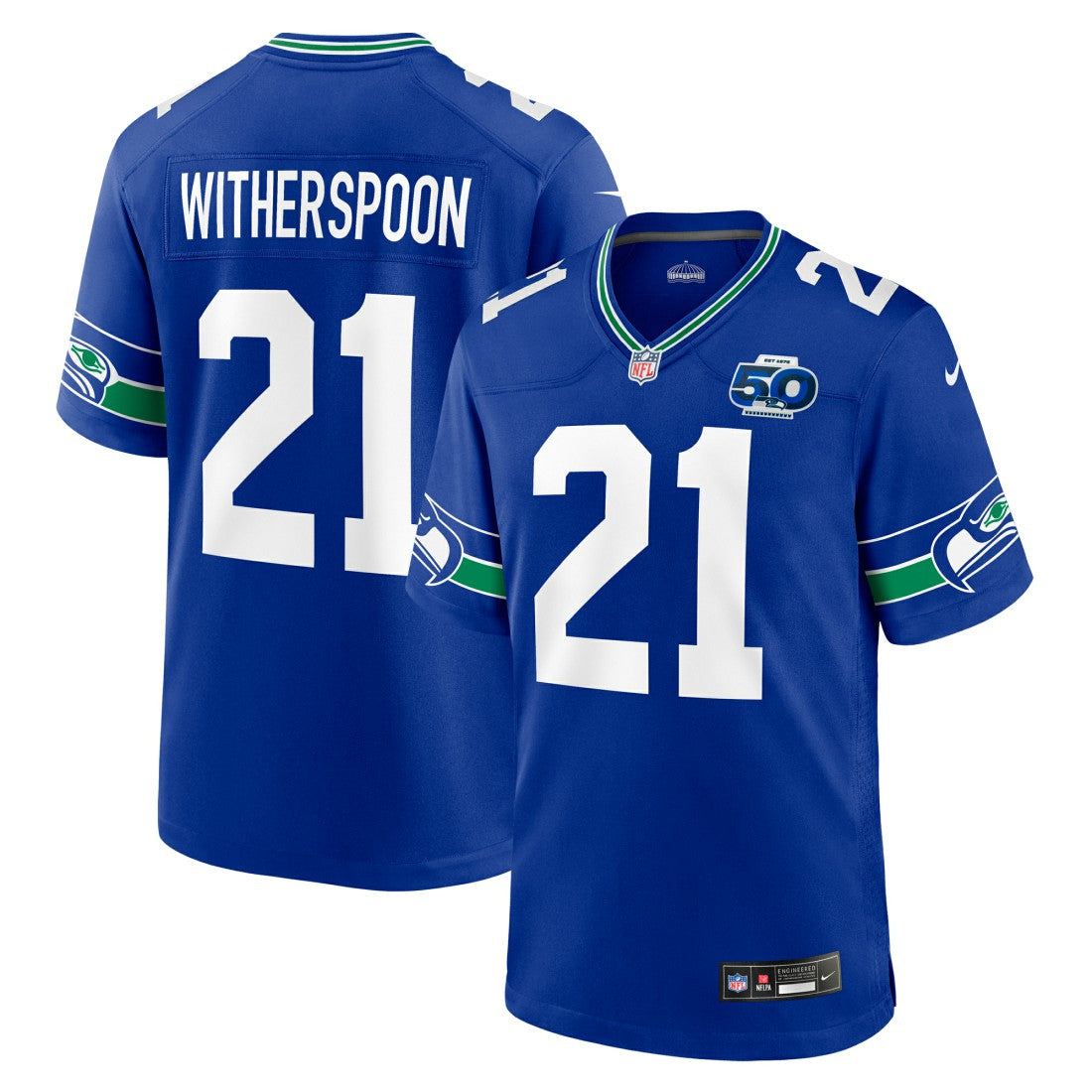 Devon Witherspoon Seattle Seahawks Alternate 50th Season Game Jersey - Royal sale