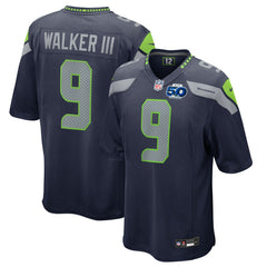 Kenneth Walker III Seattle Seahawks 50th Season Game Jersey - College Navy online