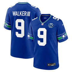 Kenneth Walker III Seattle Seahawks Alternate 50th Season Game Jersey - Royal for sale