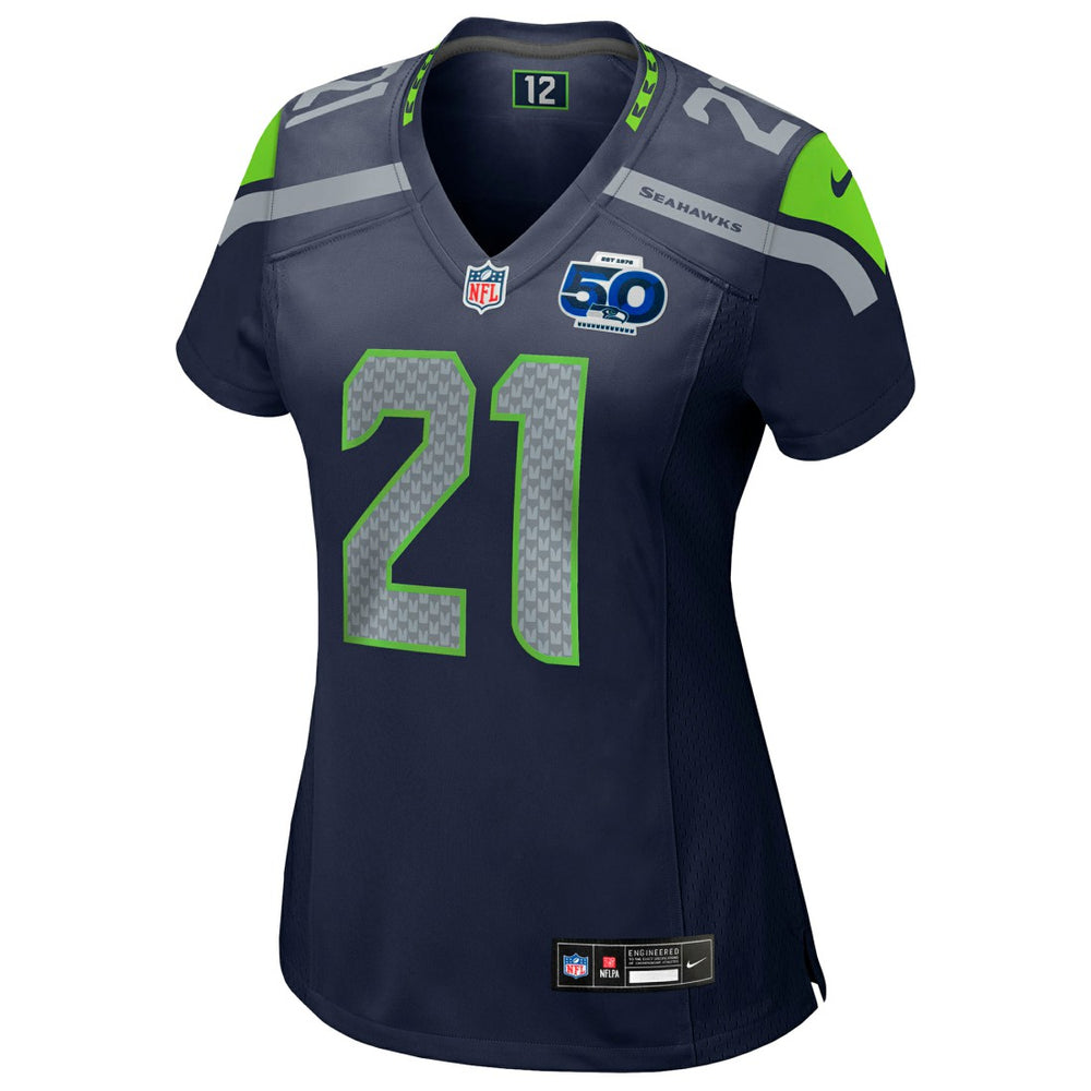 Devon Witherspoon Seattle Seahawks Women's Team 50th Season Game Jersey - College Navy discount