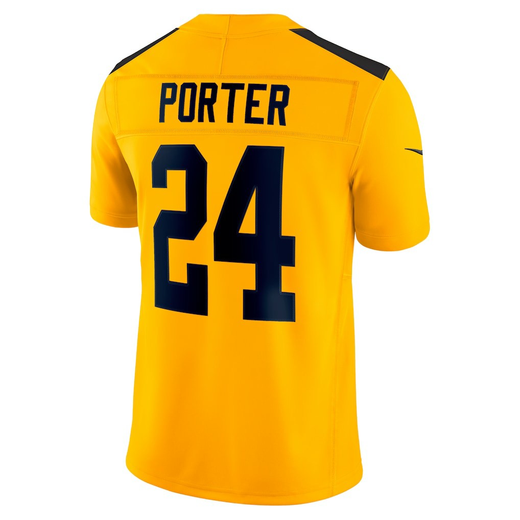 Joey Porter Jr. Pittsburgh Steelers Alternate 1933 Throwback Vapor F.U.S.E. Limited Jersey - Gold cheap