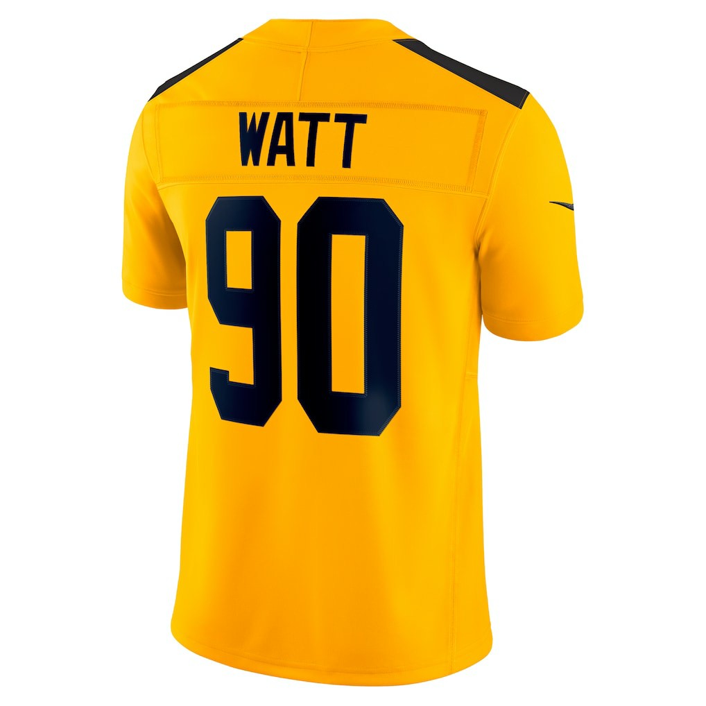 T.J. Watt Pittsburgh Steelers Alternate Vapor F.U.S.E. Limited Jersey - Gold cheap