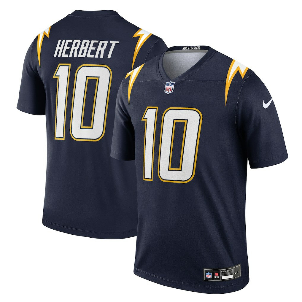 Justin Herbert Los Angeles Chargers Alternate Super Chargers Legend Player Performance Top - Navy on sale