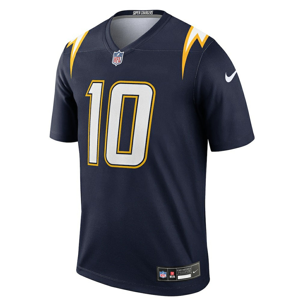 Justin Herbert Los Angeles Chargers Alternate Super Chargers Legend Player Performance Top - Navy on sale