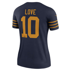 Jordan Love Green Bay Packers Women's The 1923 Classic Legend Player Dri-FIT Top - Navy cheap