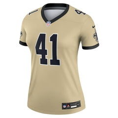 Alvin Kamara New Orleans Saints Women's Gameday Golds Alternate Legend Player Performance Top - Gold sale