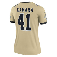 Alvin Kamara New Orleans Saints Women's Gameday Golds Alternate Legend Player Performance Top - Gold sale