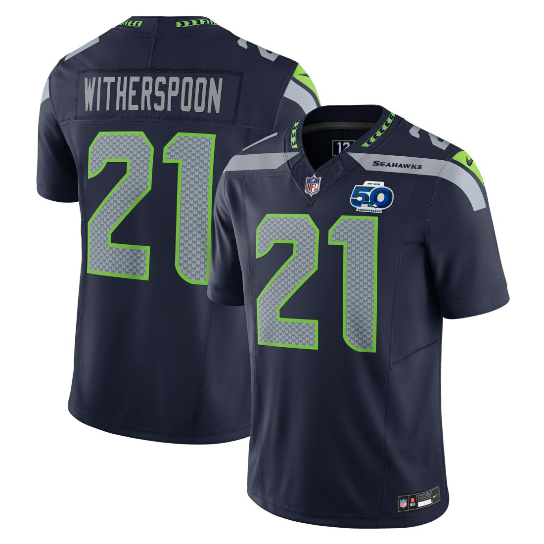 Devon Witherspoon Seattle Seahawks Team 50th Season Vapor F.U.S.E. Limited Jersey - College Navy discount