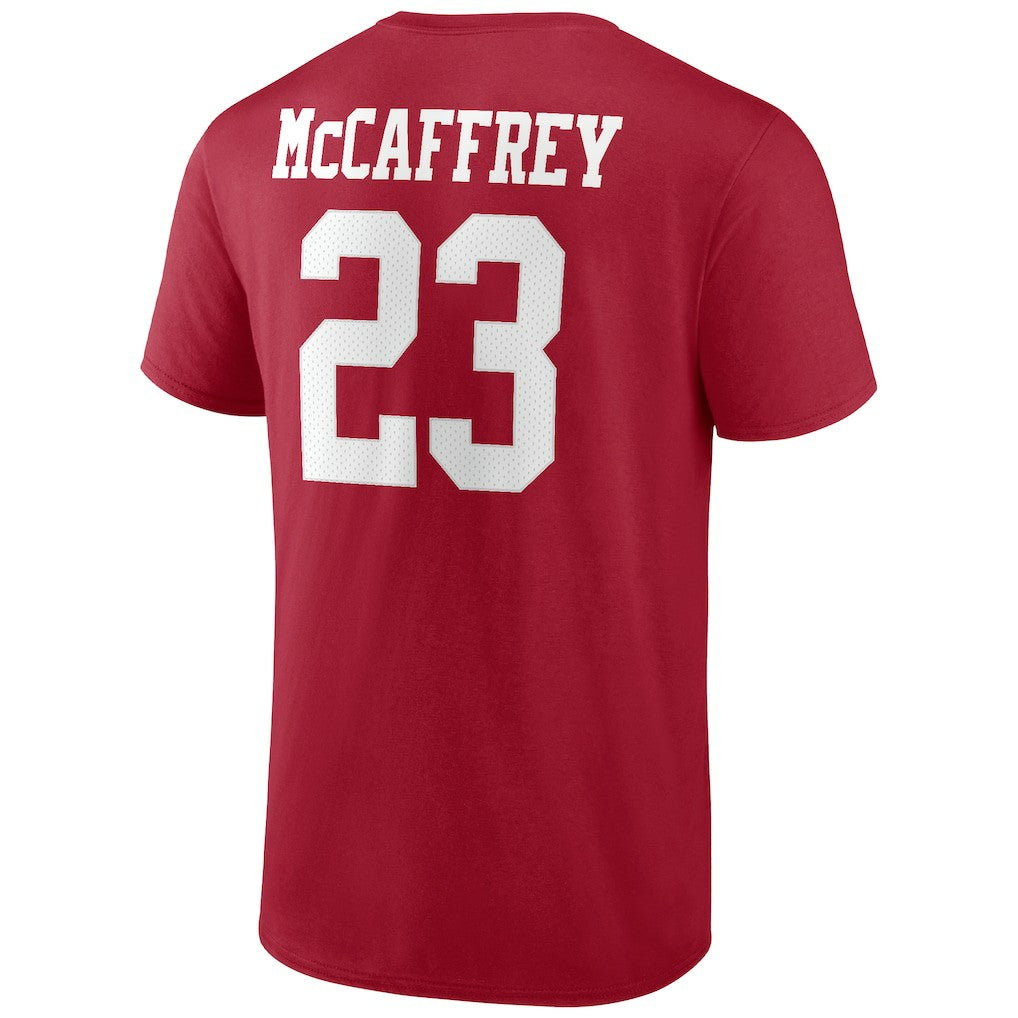 Christian McCaffrey San Francisco 49ers Player Icon T-Shirt - Scarlet sale