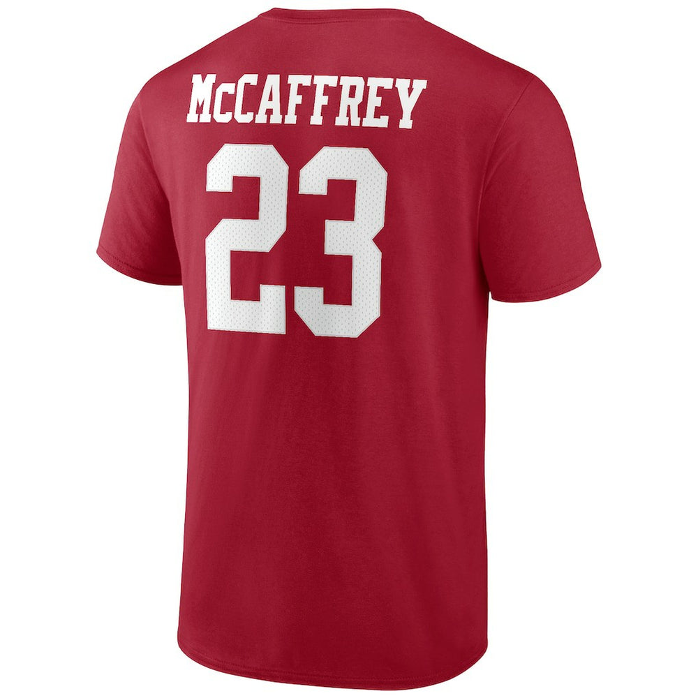 Christian McCaffrey San Francisco 49ers Player Icon T-Shirt - Scarlet sale
