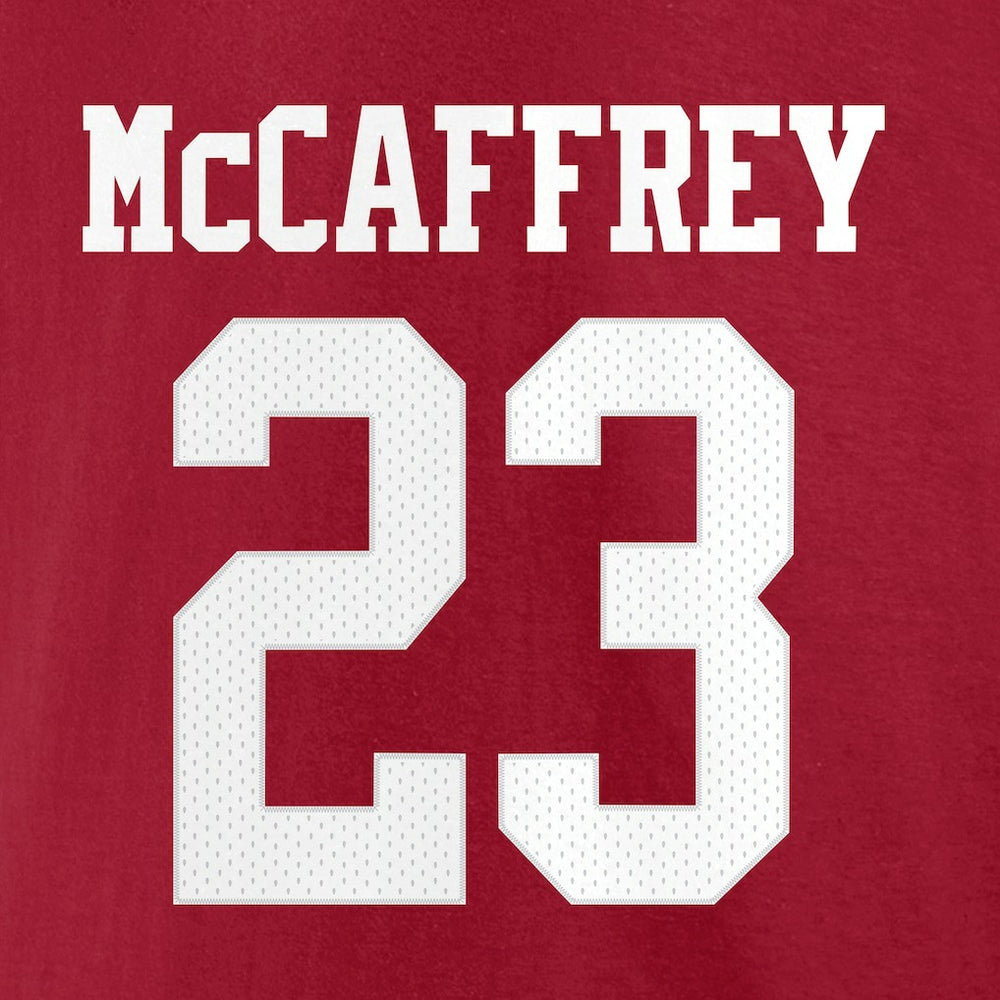 Christian McCaffrey San Francisco 49ers Player Icon T-Shirt - Scarlet sale