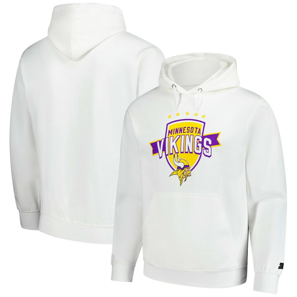 Minnesota Vikings Starter Vintage Pullover Hoodie - White sale
