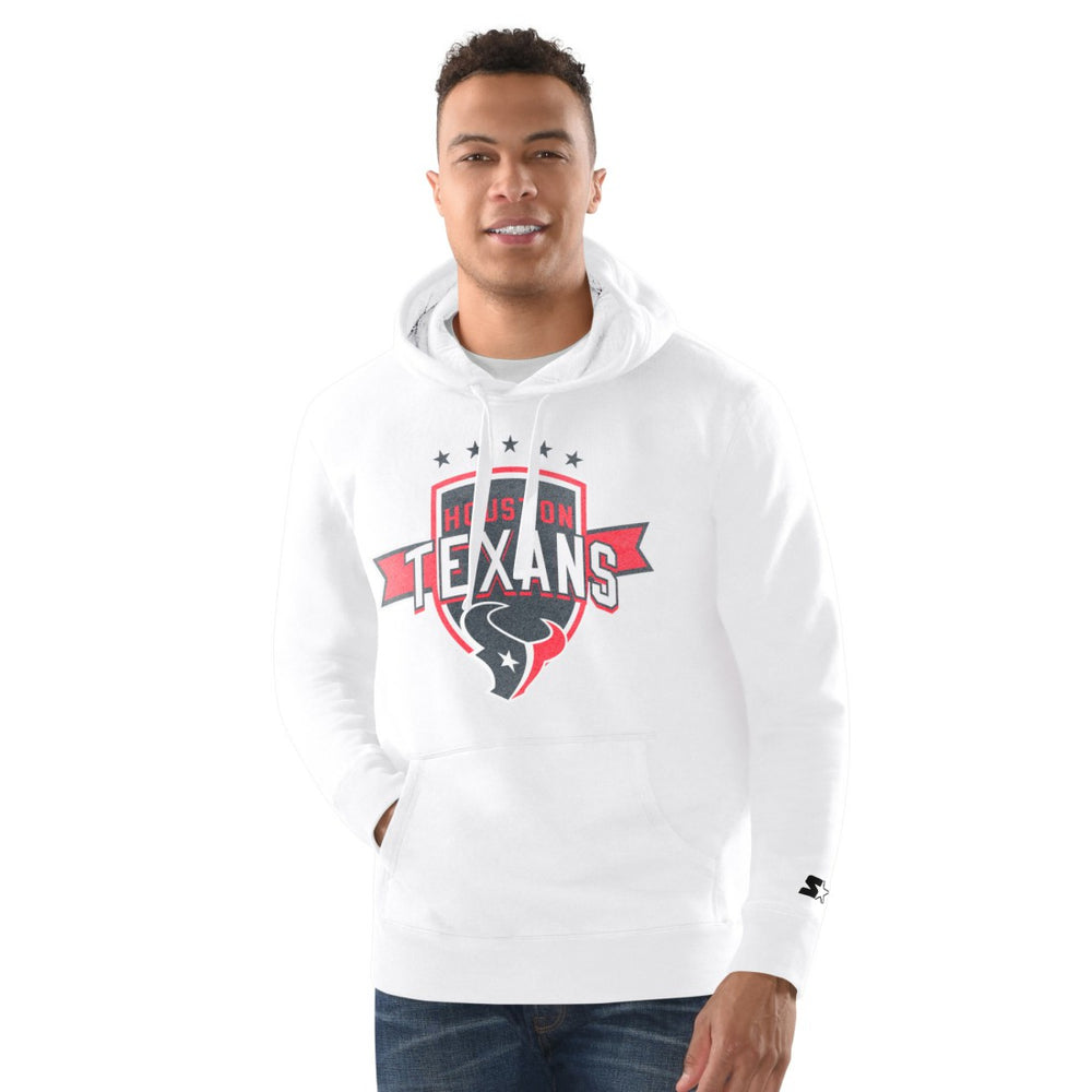 Houston Texans Starter Vintage Pullover Hoodie - White discount