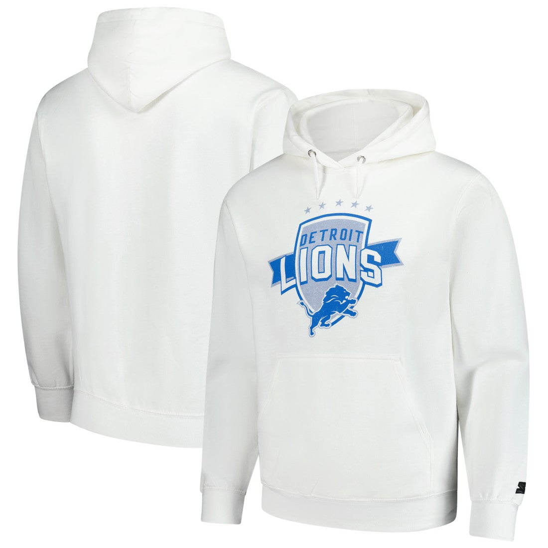 Detroit Lions Starter Vintage Pullover Hoodie - White on sale