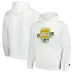 Green Bay Packers Starter Vintage Pullover Hoodie - White sale