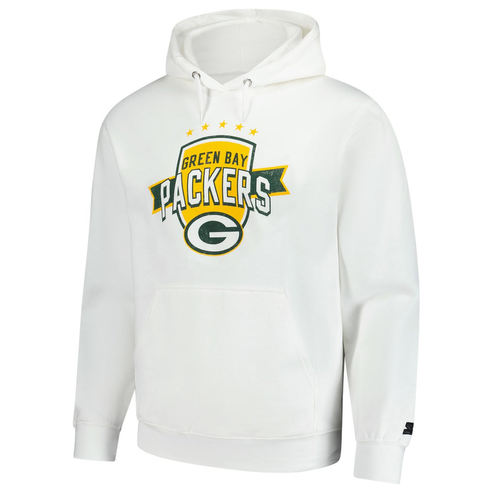 Green Bay Packers Starter Vintage Pullover Hoodie - White sale