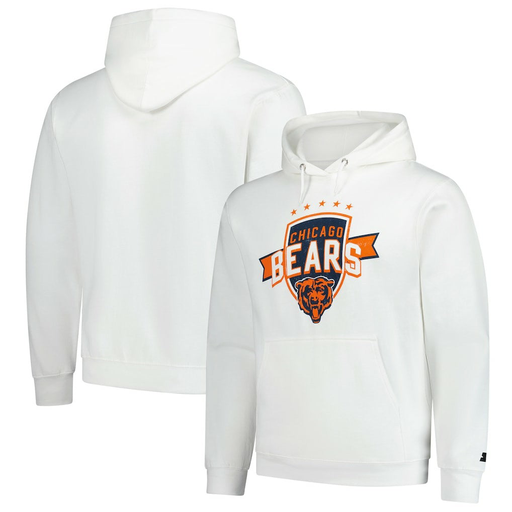 Chicago Bears Starter Vintage Pullover Hoodie - White online