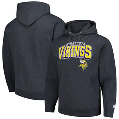 Minnesota Vikings Starter Vintage Pullover Hoodie - Charcoal cheap