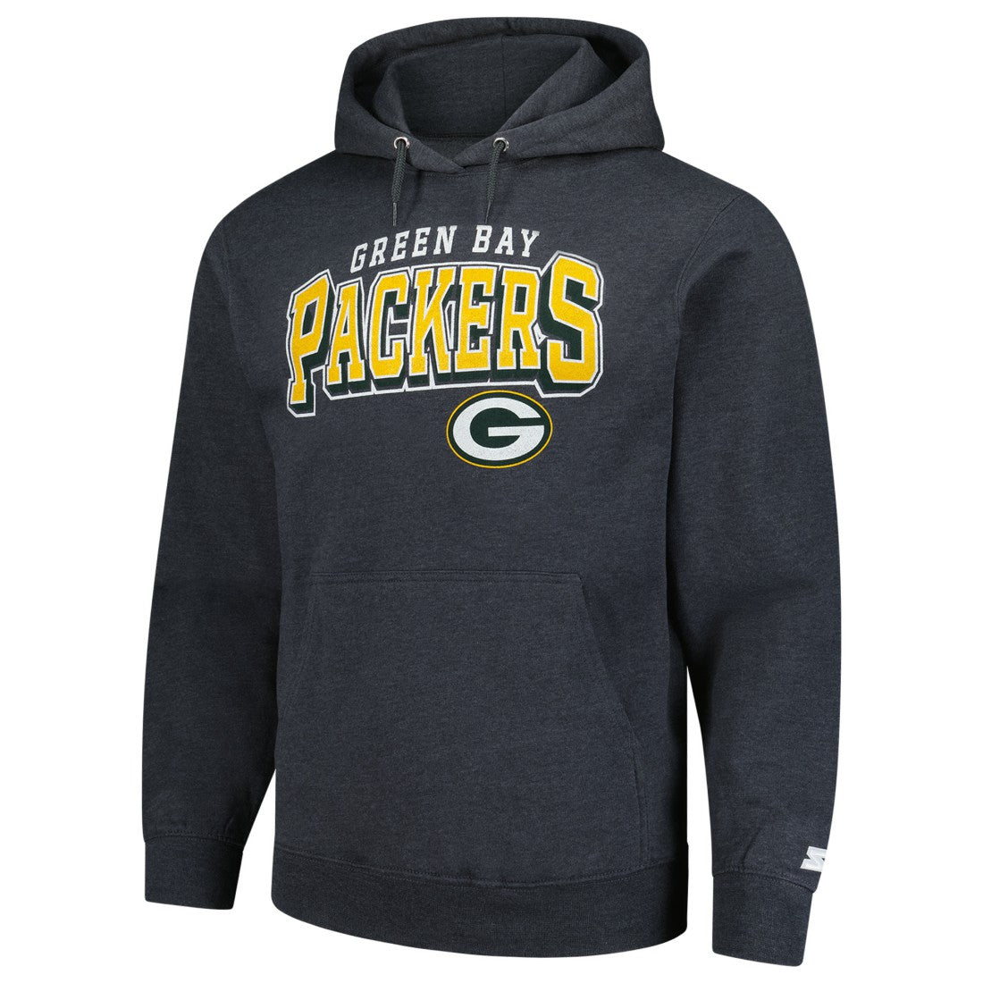Green Bay Packers Starter Vintage Pullover Hoodie - Charcoal for sale