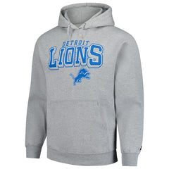 Detroit Lions Starter Vintage Pullover Hoodie - Heather Gray outlet