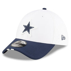 Dallas Cowboys New Era 2025 NFL Training Camp 39THIRTY Flex Hat - White/Navy discount