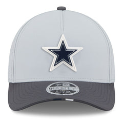 Dallas Cowboys New Era 2025 NFL Training Camp A-Frame 9FORTY Adjustable Hat - Gray/Graphite outlet