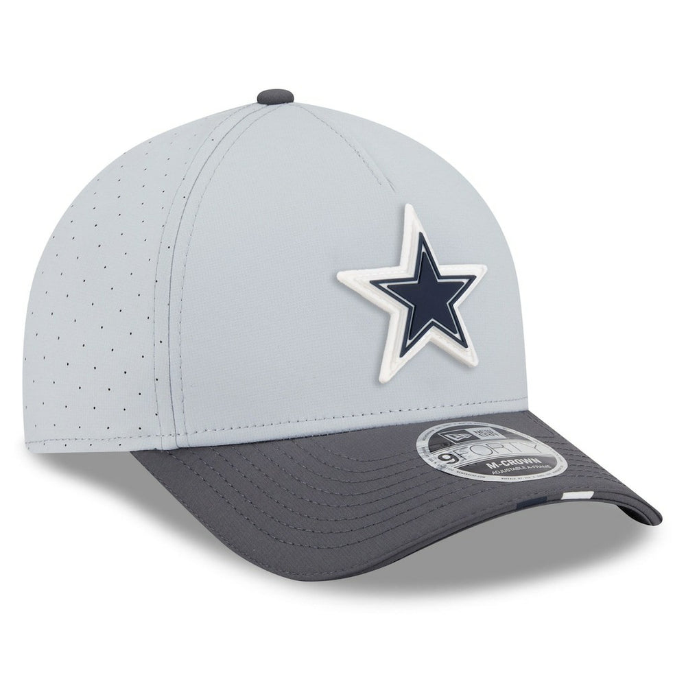 Dallas Cowboys New Era 2025 NFL Training Camp A-Frame 9FORTY Adjustable Hat - Gray/Graphite outlet