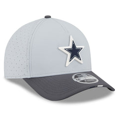 Dallas Cowboys New Era 2025 NFL Training Camp A-Frame 9FORTY Adjustable Hat - Gray/Graphite outlet