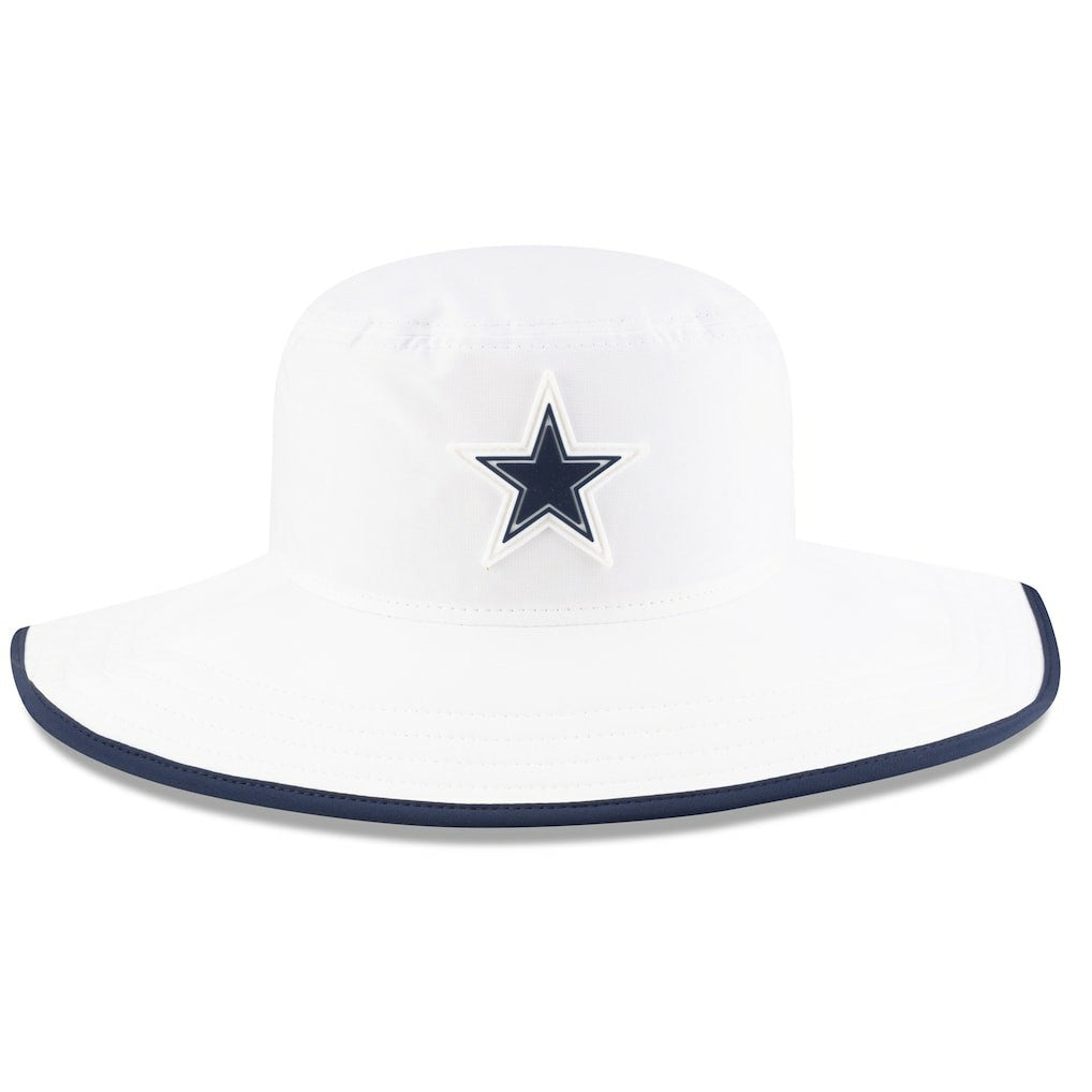 Dallas Cowboys New Era 2025 NFL Training Camp Panama Bucket Hat - White online