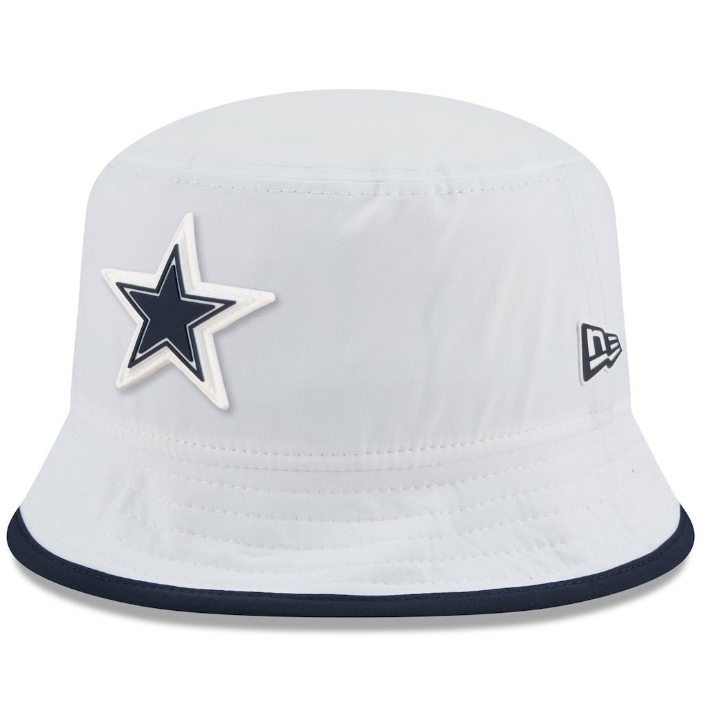 Dallas Cowboys New Era 2025 NFL Training Camp Stretch Bucket Hat - White on sale