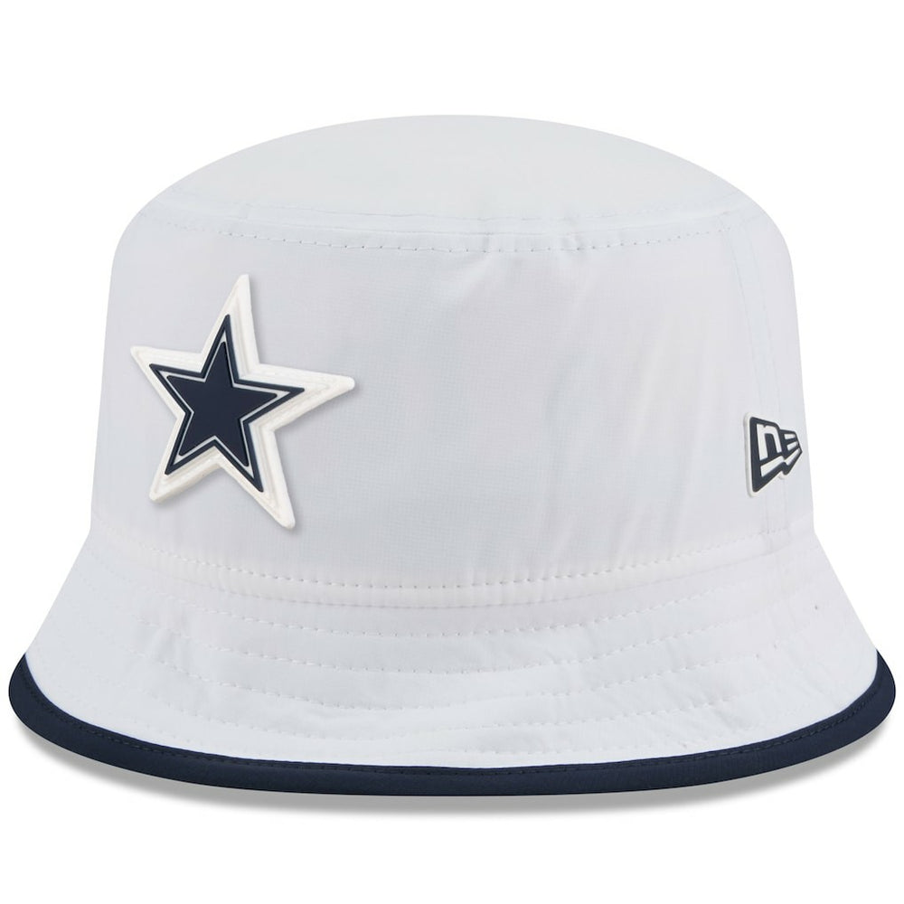 Dallas Cowboys New Era 2025 NFL Training Camp Stretch Bucket Hat - White on sale