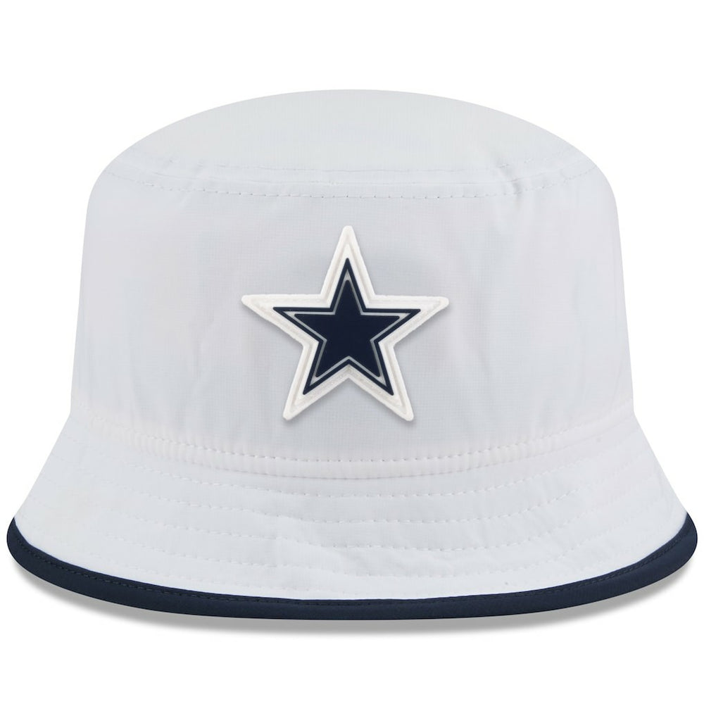 Dallas Cowboys New Era 2025 NFL Training Camp Stretch Bucket Hat - White on sale