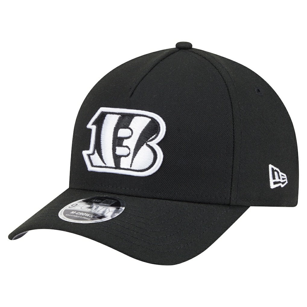 Cincinnati Bengals New Era Team Collection 9FORTY M-Crown A-Frame Adjustable Hat - Black discount