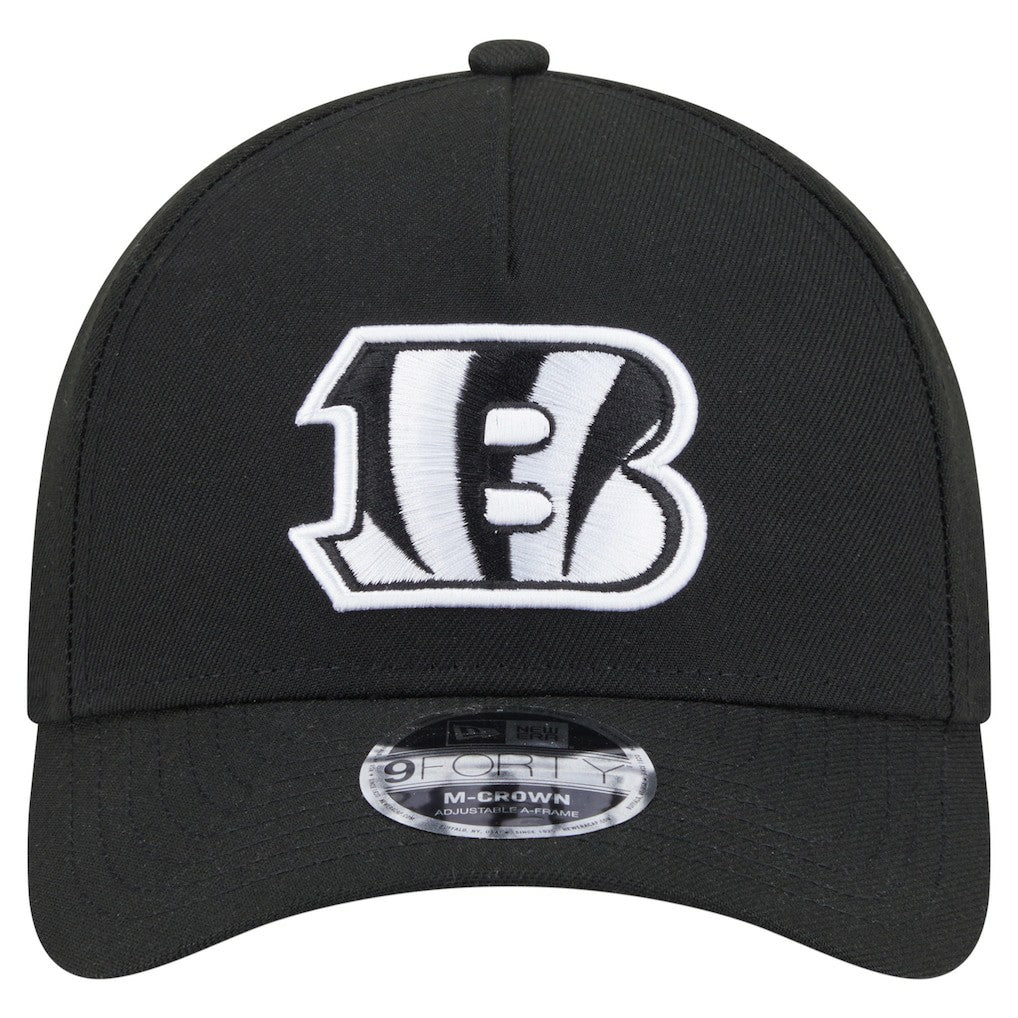 Cincinnati Bengals New Era Team Collection 9FORTY M-Crown A-Frame Adjustable Hat - Black discount