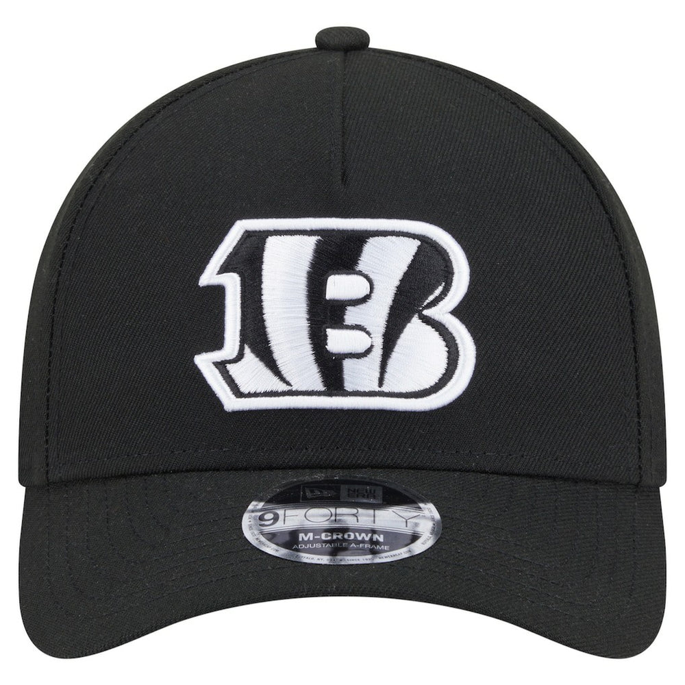 Cincinnati Bengals New Era Team Collection 9FORTY M-Crown A-Frame Adjustable Hat - Black discount