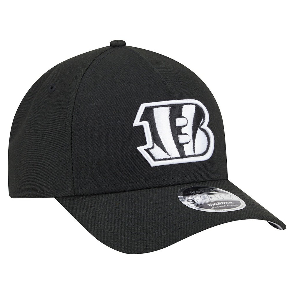 Cincinnati Bengals New Era Team Collection 9FORTY M-Crown A-Frame Adjustable Hat - Black discount