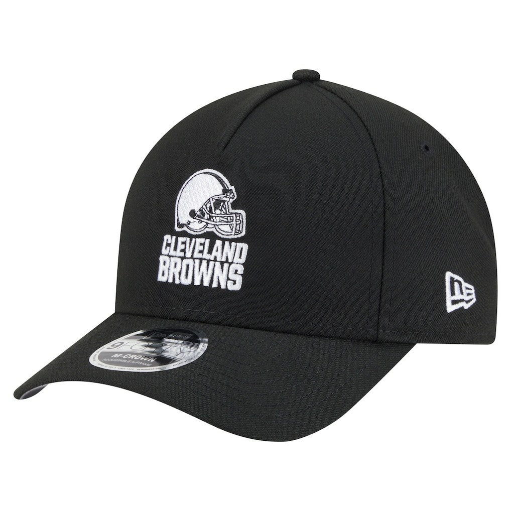 Cleveland Browns New Era Team Collection 9FORTY M-Crown A-Frame Adjustable Hat - Black outlet
