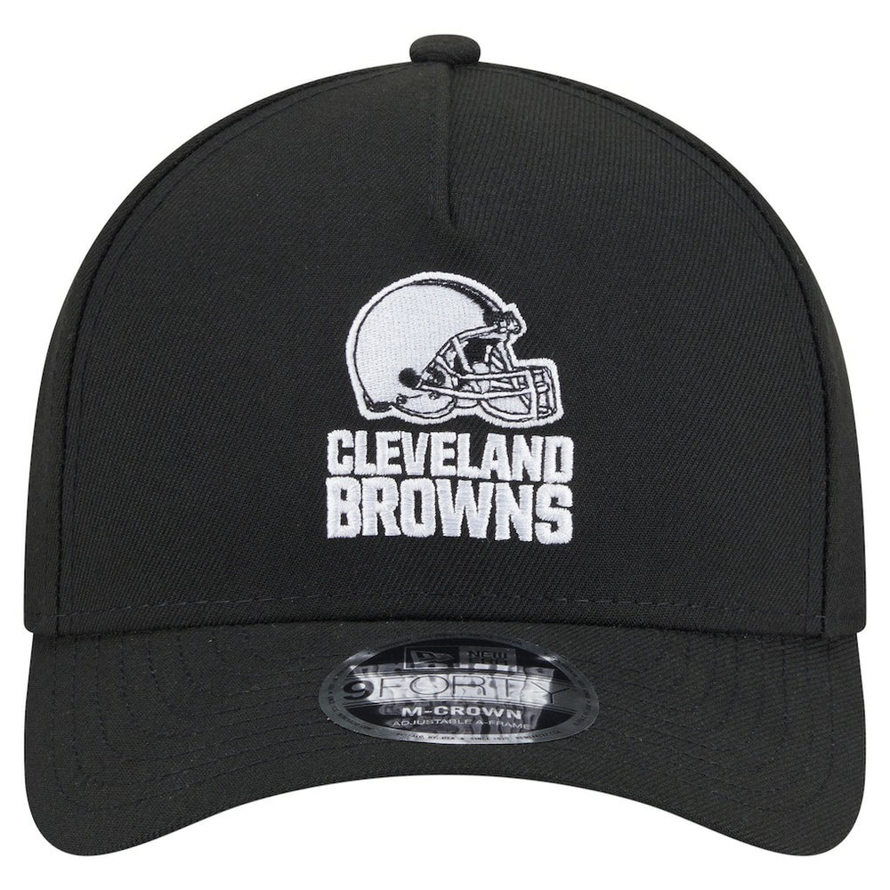 Cleveland Browns New Era Team Collection 9FORTY M-Crown A-Frame Adjustable Hat - Black outlet