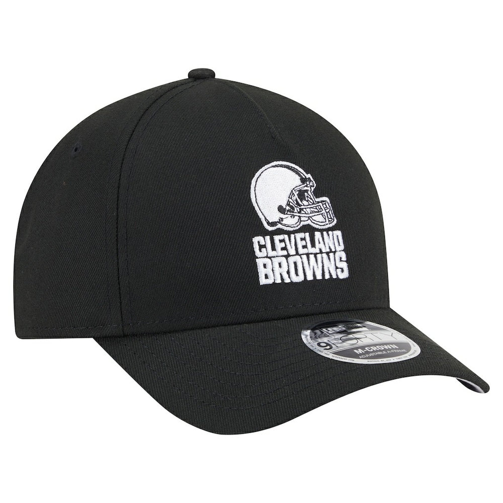 Cleveland Browns New Era Team Collection 9FORTY M-Crown A-Frame Adjustable Hat - Black outlet