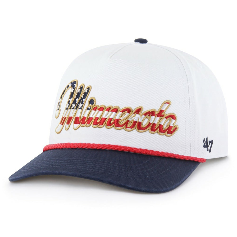 Minnesota Vikings '47 Patriotic Overhand Hitch Adjustable Hat - White for sale
